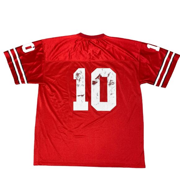 Ohio State Football Jersey 2XL Men’s Adult Buckeyes Red #10 Atlantis Distressed - Picture 3 of 9